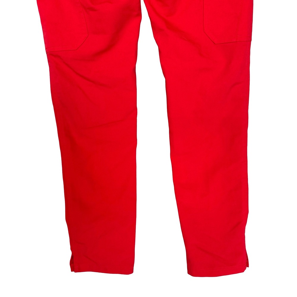 Figs High Waisted Yola Skinny Red Stretch Anti-Wrinkle Scrub Pants Size XXS - Picture 10 of 12